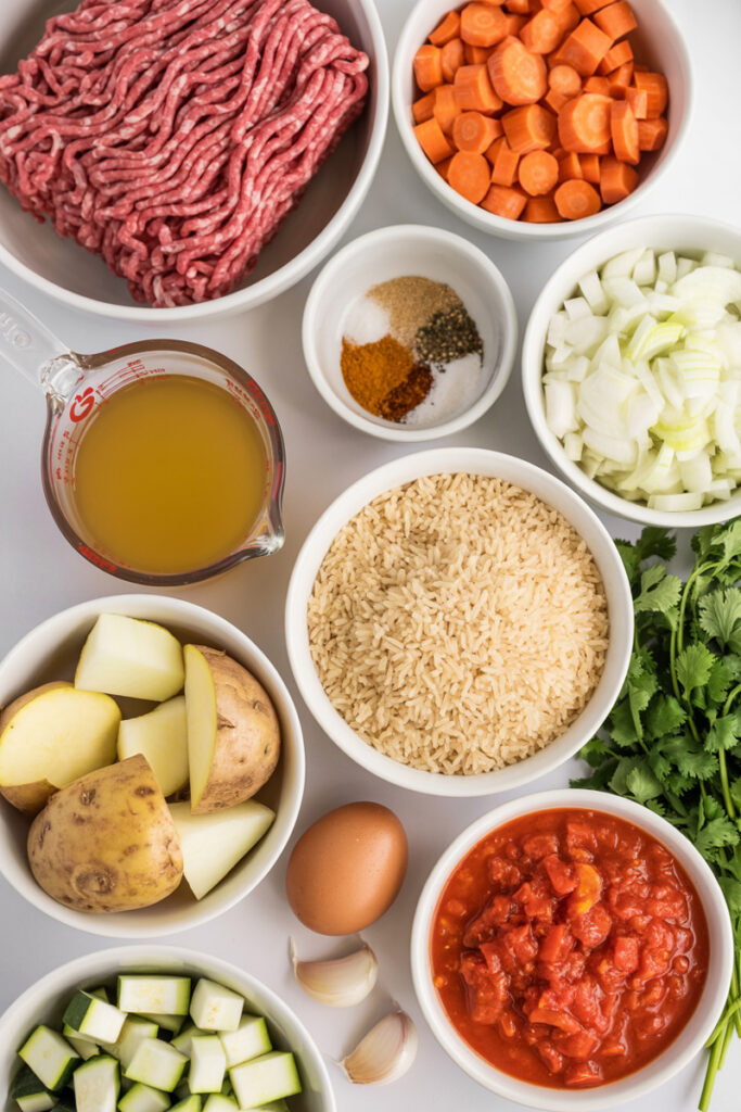 Albondigas Soup Ingredients