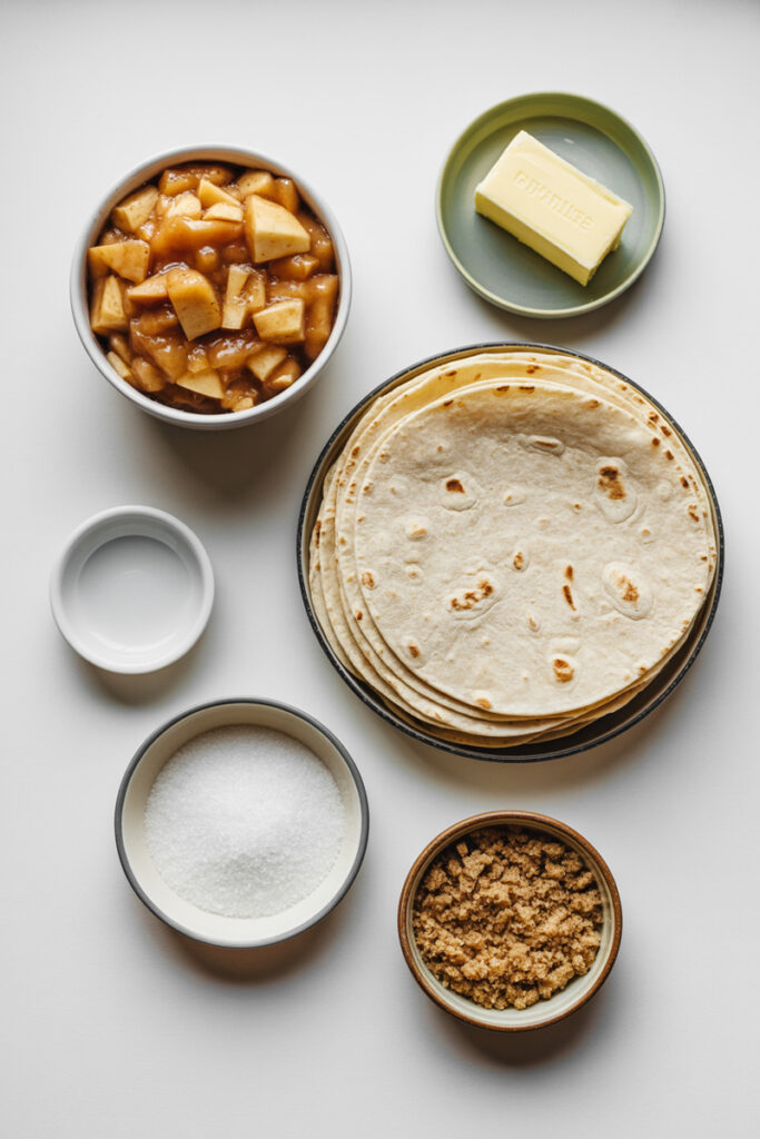 Apple Pie Enchiladas Ingredients