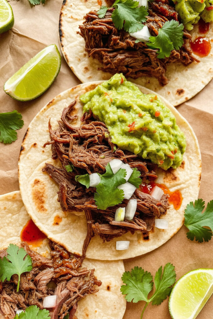 Assemble Chuck Roast Tacos