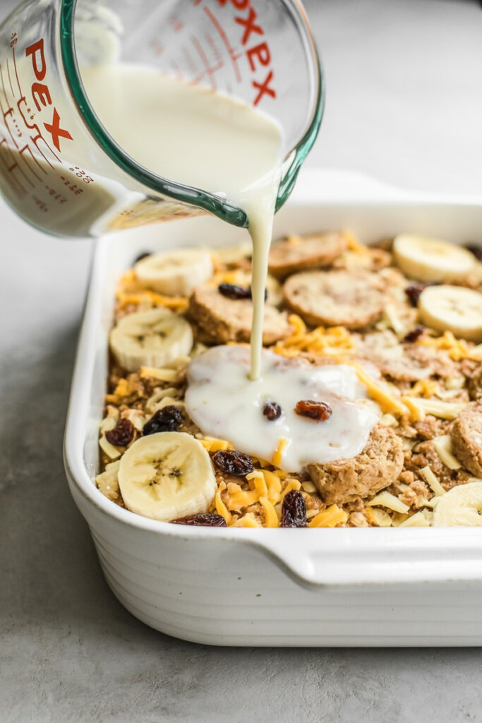 Assemble Mexican Bread Pudding