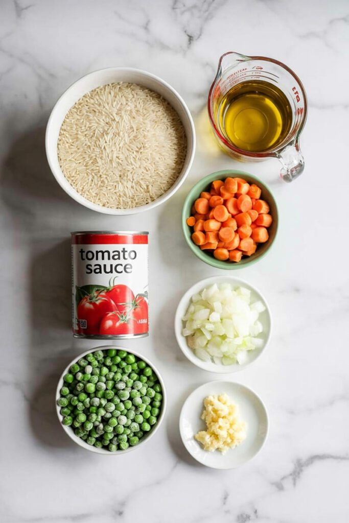 Authentic Mexican Rice Ingredients