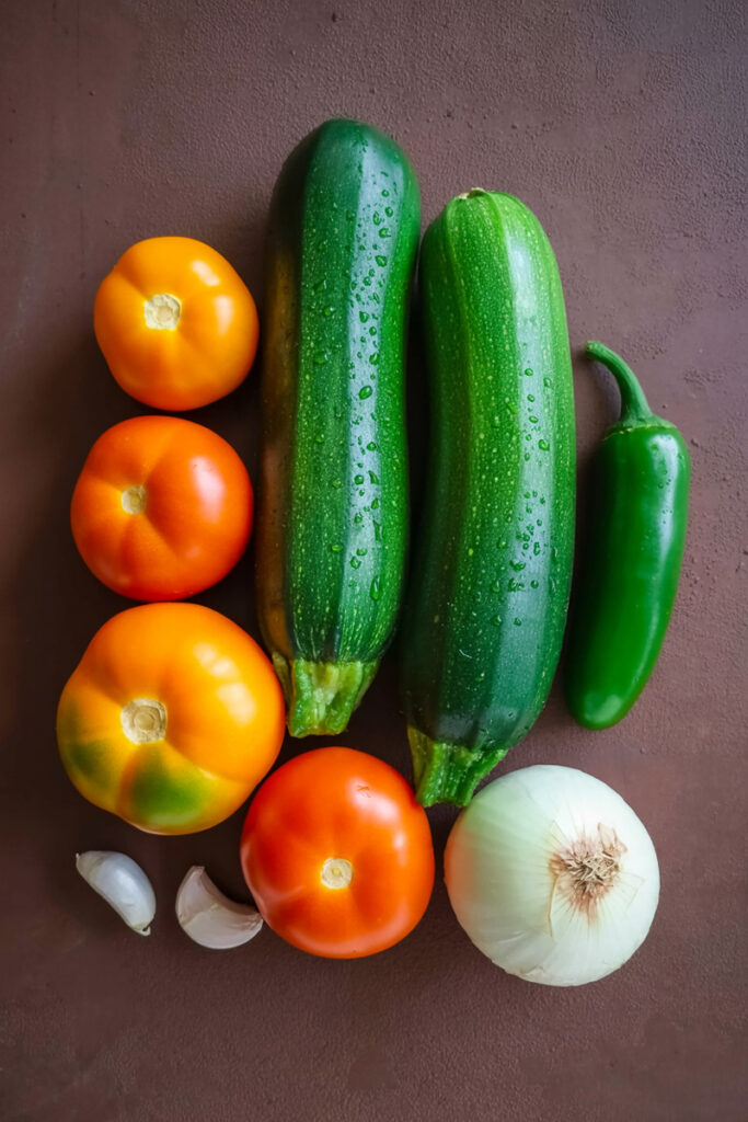 Calabacitas Ingredients