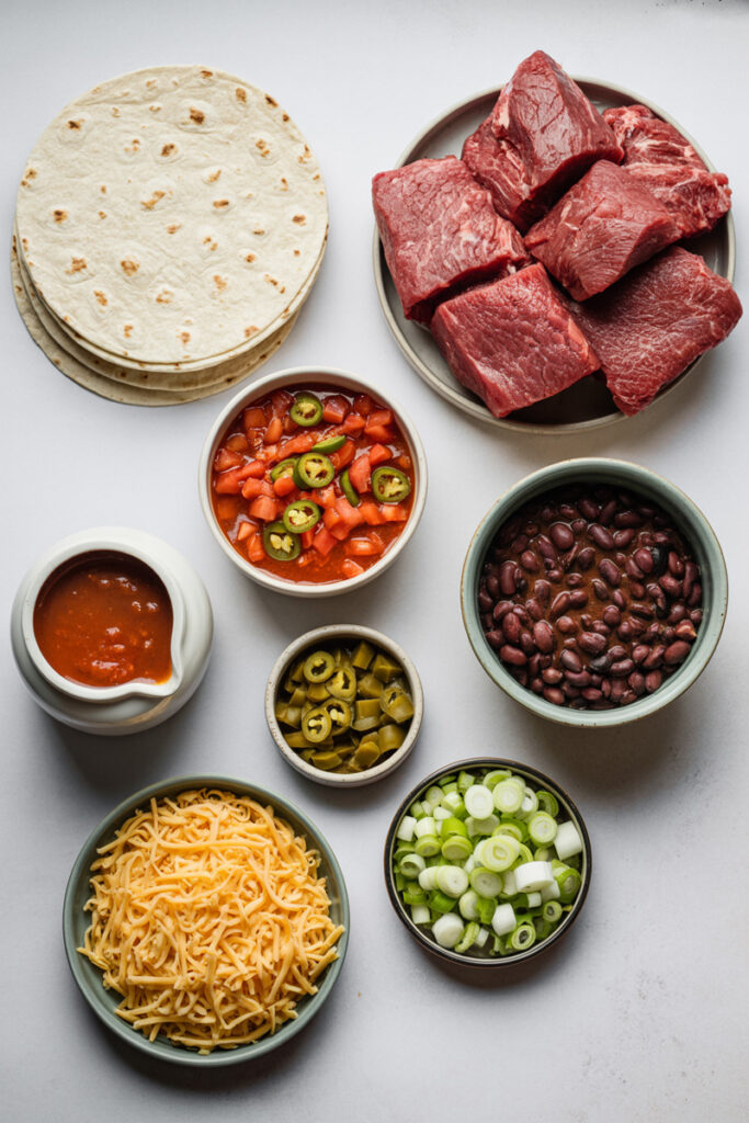 Cheesy Beef Enchiladas Ingredients