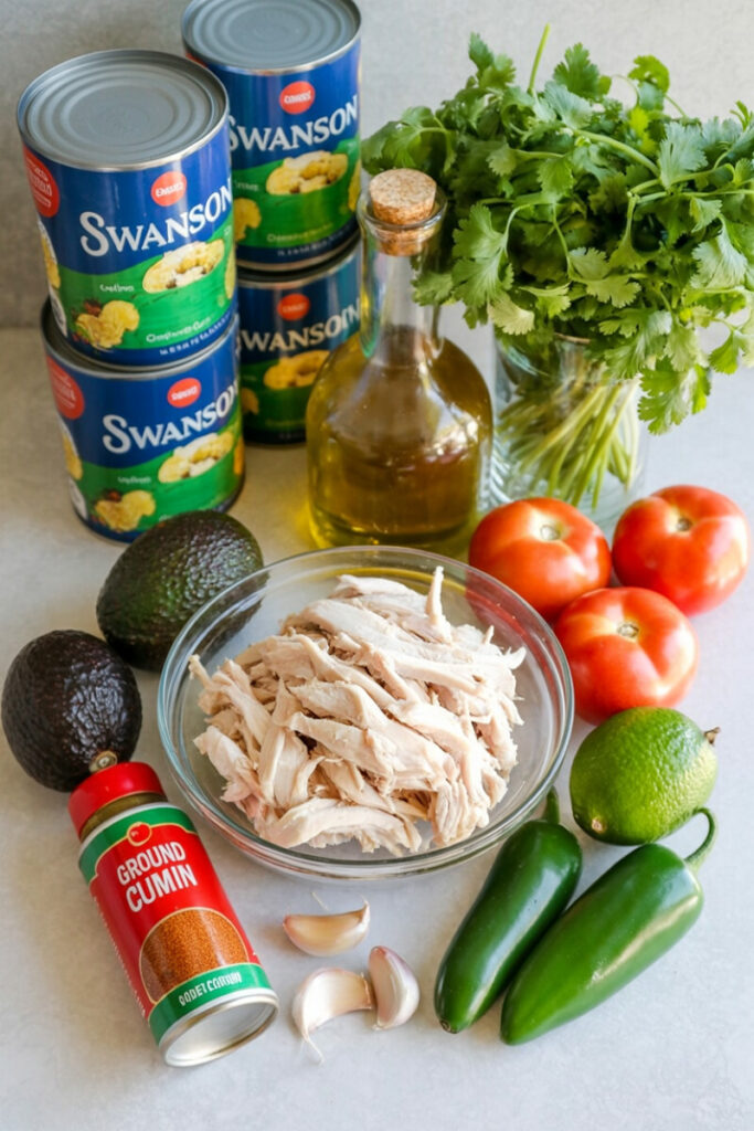 Chicken Avocado Soup Ingredients