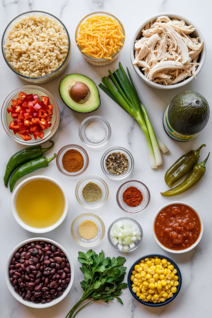 Chicken Burrito Casserole Ingredients
