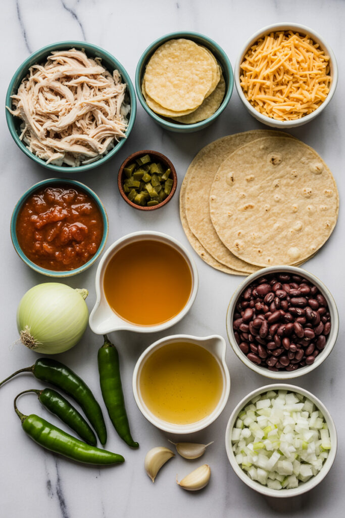 Chicken Thigh Enchilada Casserole Ingredients