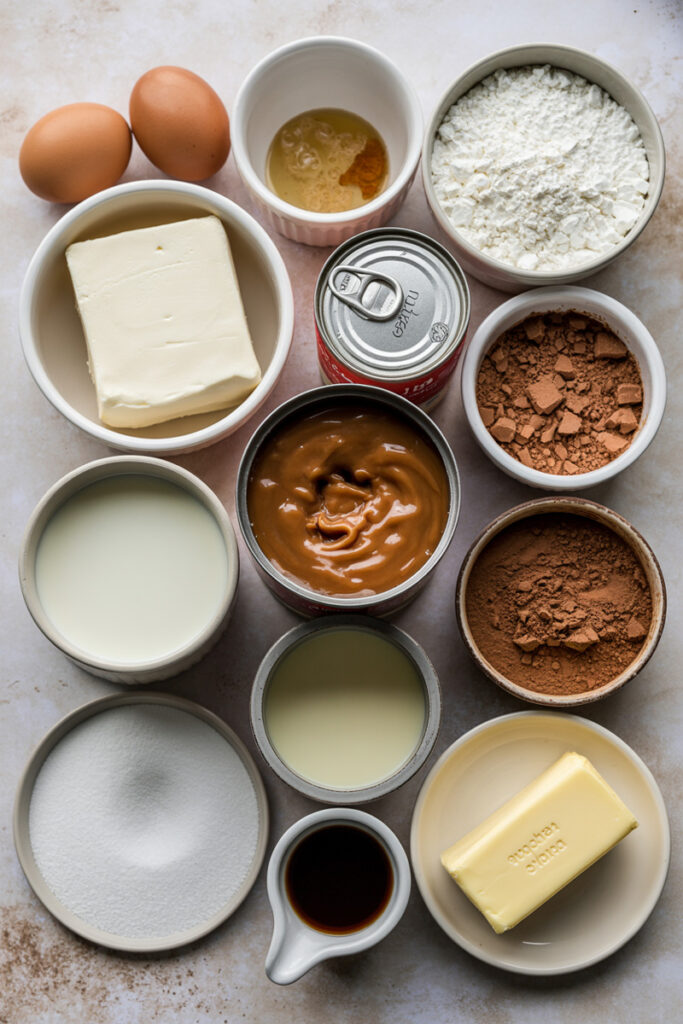 Chocoflan Ingredients