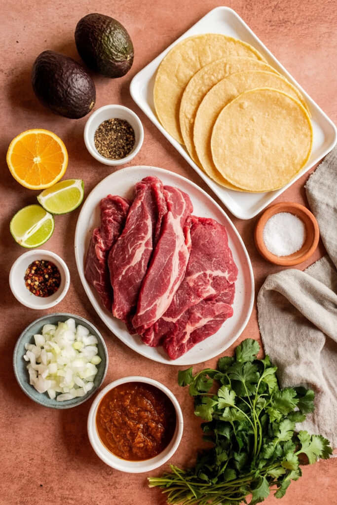 Chuck Roast Tacos Ingredients