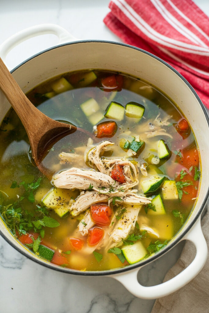 Cooked Chicken Avocado Soup