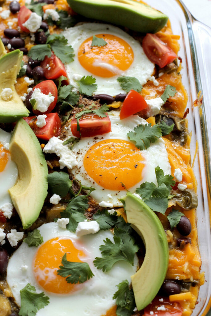 Cooked Huevos Rancheros Casserole