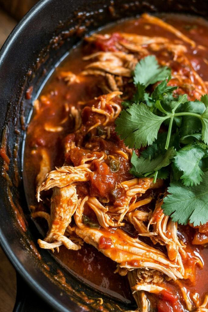 Cooking Chicken Tinga