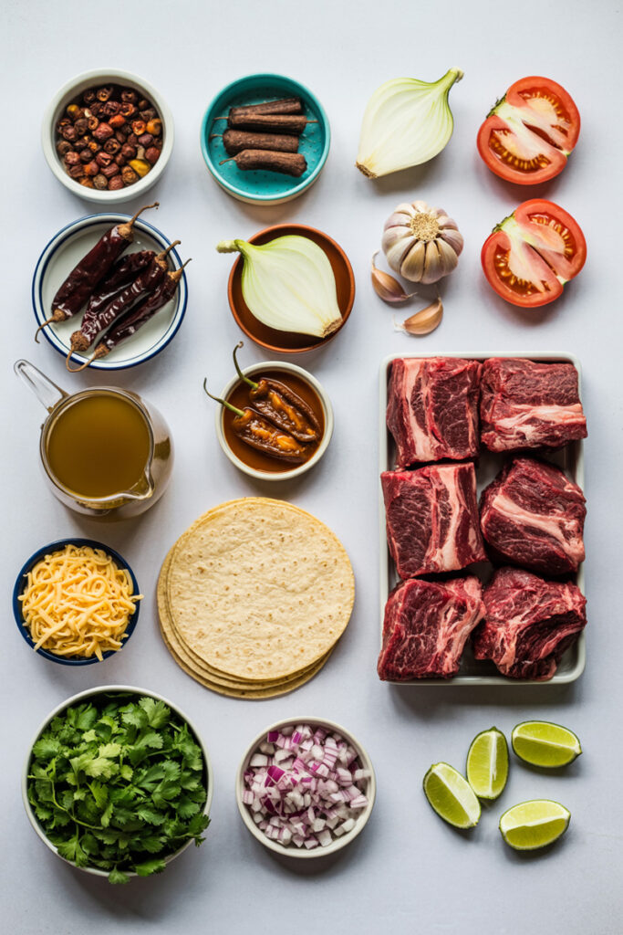 Crock Pot Birria Tacos Ingredients