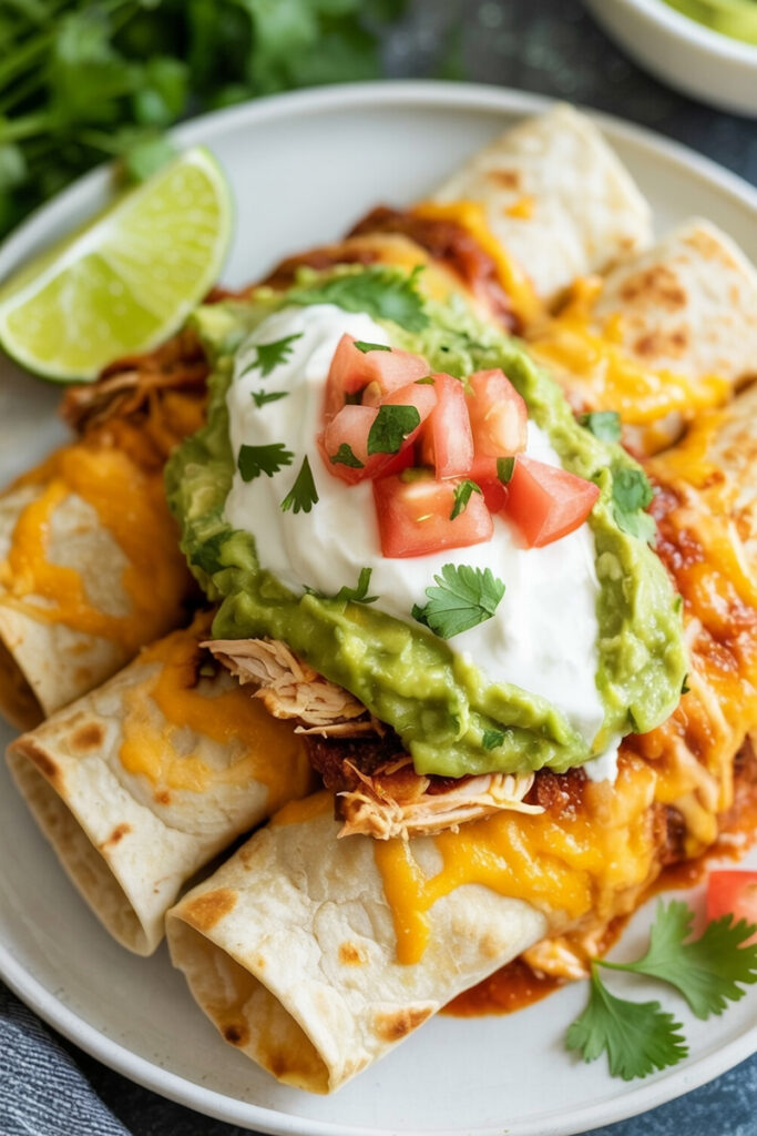 Customized Baked Chicken Chimichangas
