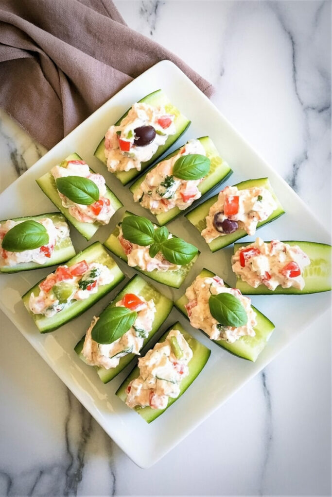 Customized Stuffed Cucumber Bites
