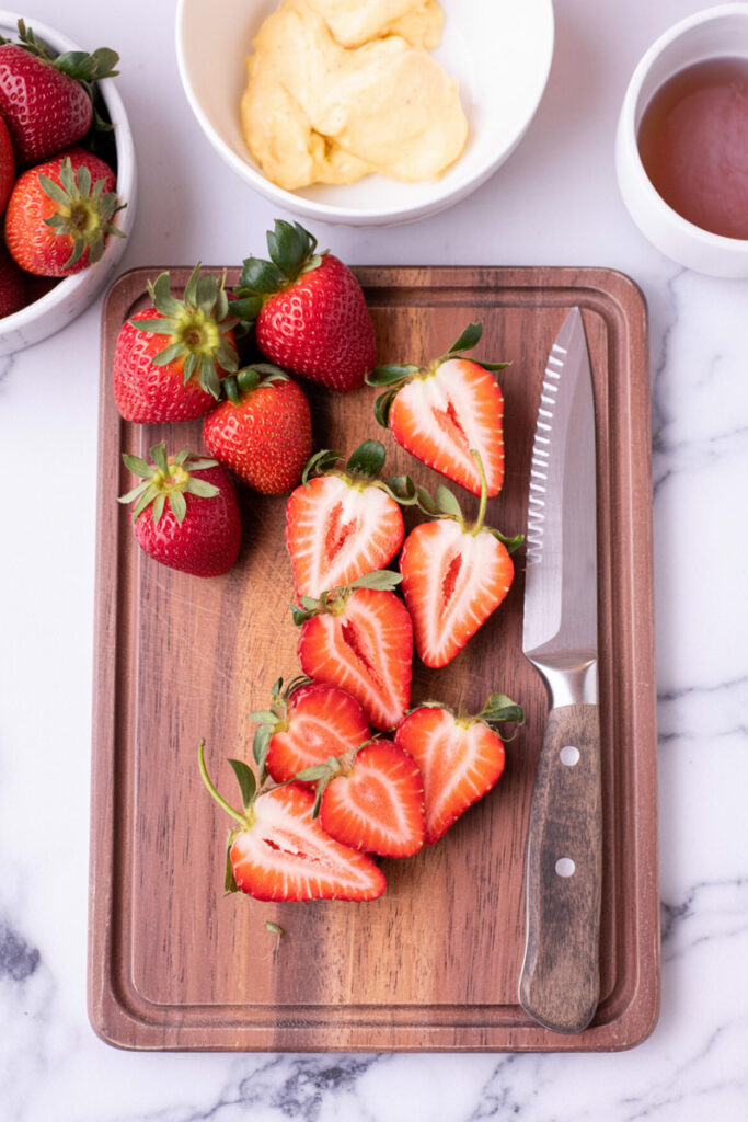 Prep the Strawberries