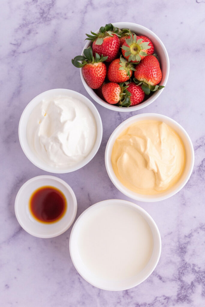 Fresas con Crema Ingredients