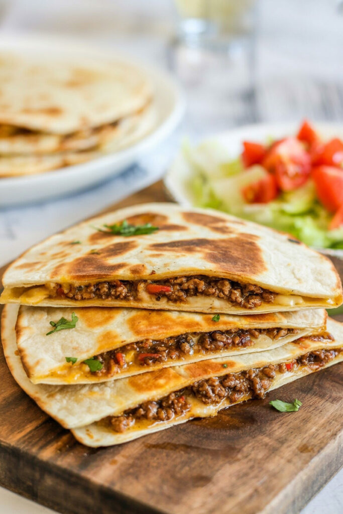 Ground Beef Quesadillas Recipe