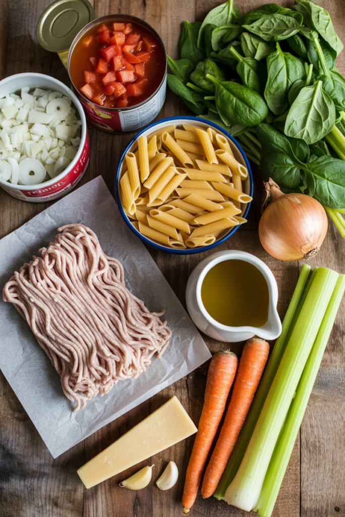 Ground Turkey Pasta Ingredients