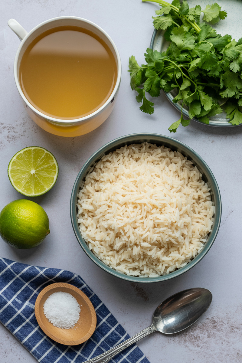 Cilantro Lime Rice Ingredients