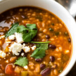 Mexican Beans and Rice Soup
