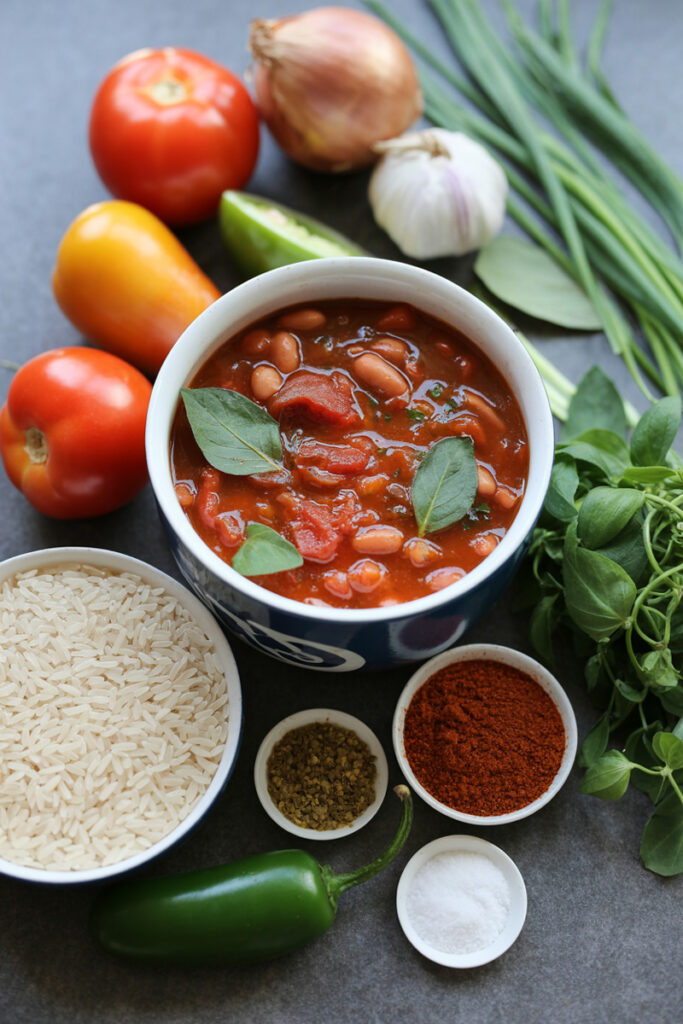 Mexican Beans and Rice Soup Ingredients