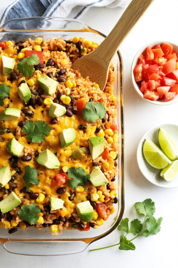 Mexican Chicken and Rice Casserole