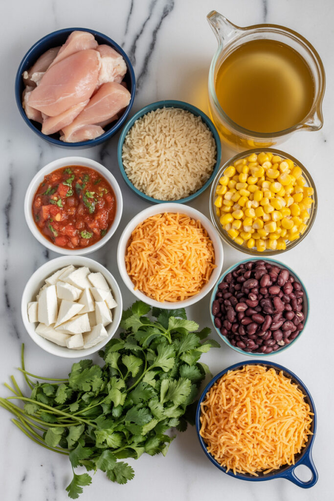 Mexican Chicken and Rice Casserole Ingredients