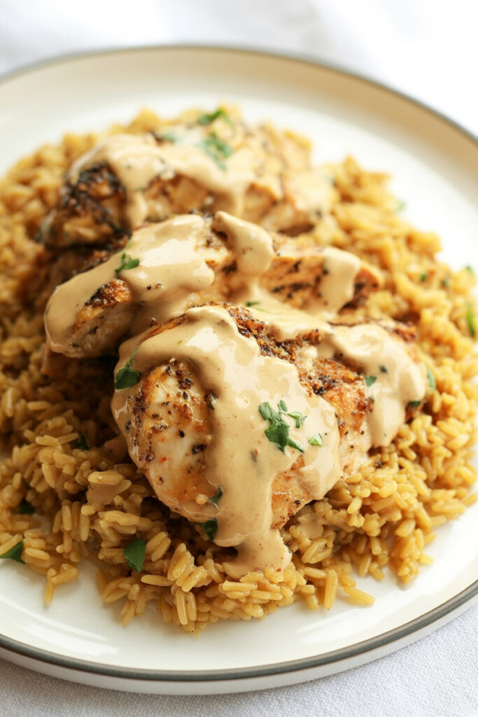 Mexican Chicken and Rice with Queso