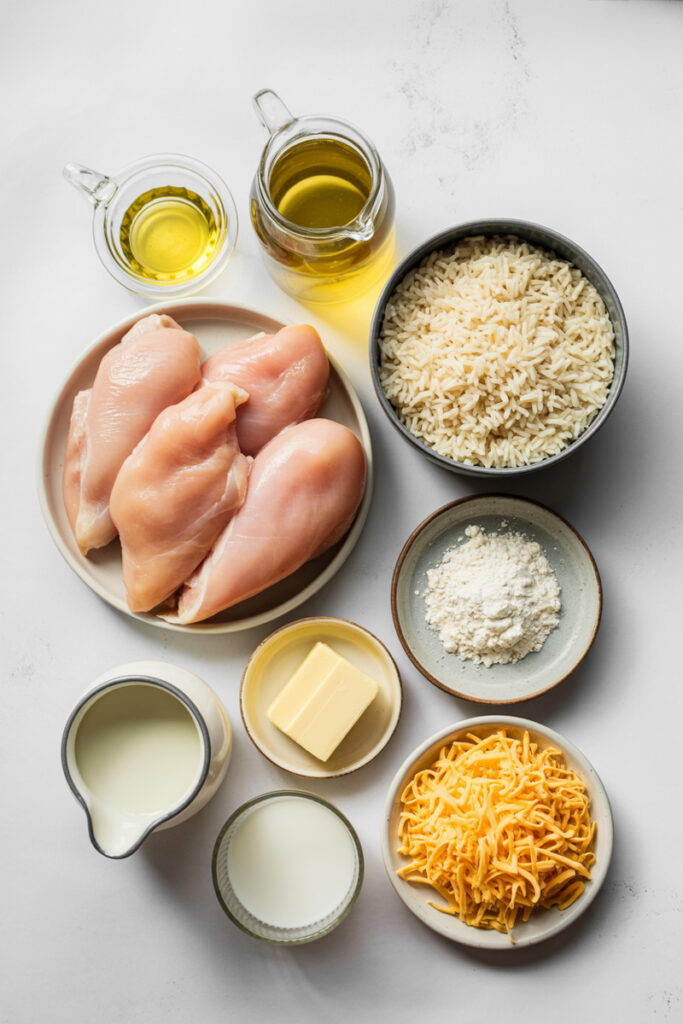 Mexican Chicken and Rice with Queso Ingredients