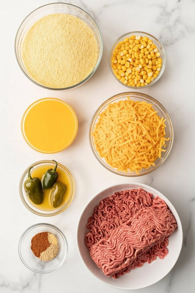 Mexican Cornbread Casserole Ingredients