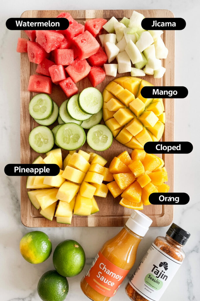 Mexican Fruit Cups Ingredients