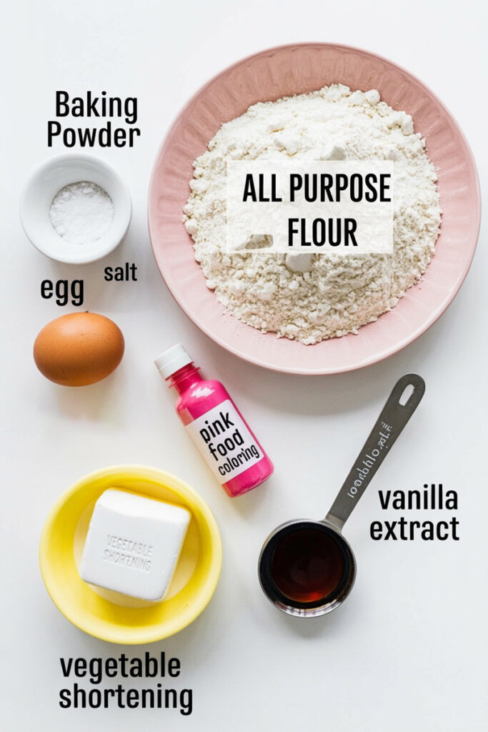 Mexican Pink Cookies Ingredients