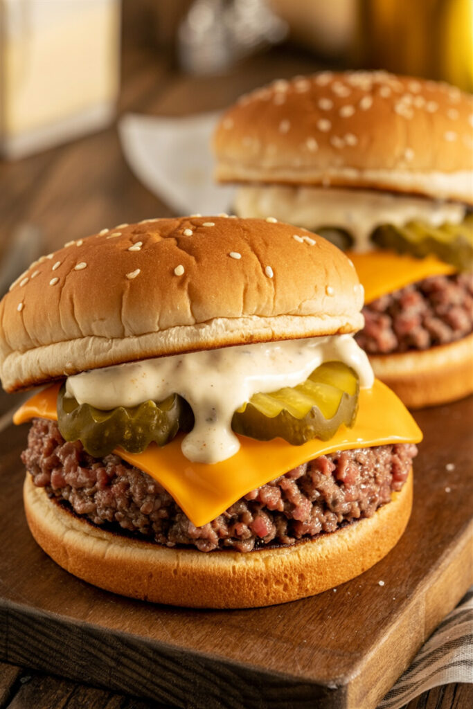Prepare Big Mac Sloppy Joes