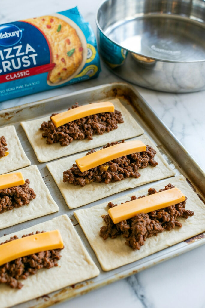 Prepare Cheesy Taco Sticks