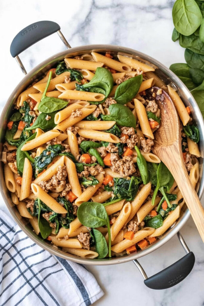 How to Cook Ground Turkey Pasta