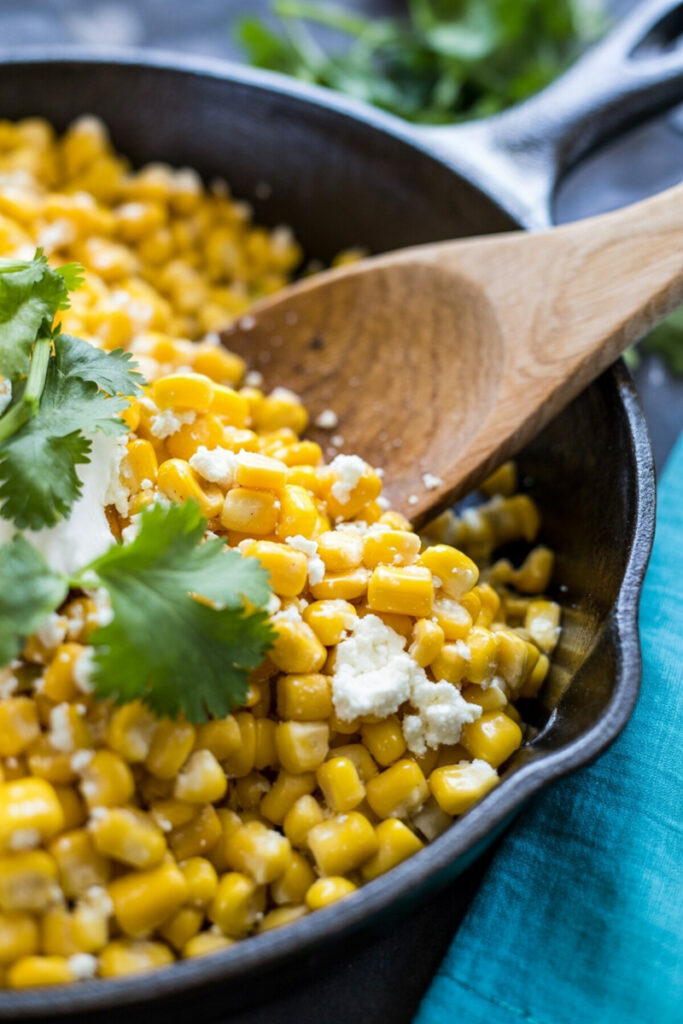 Prepare Skillet Mexican Street Corn