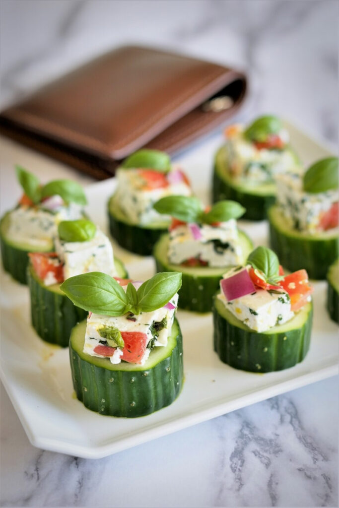 Prepare Stuffed Cucumber Bites
