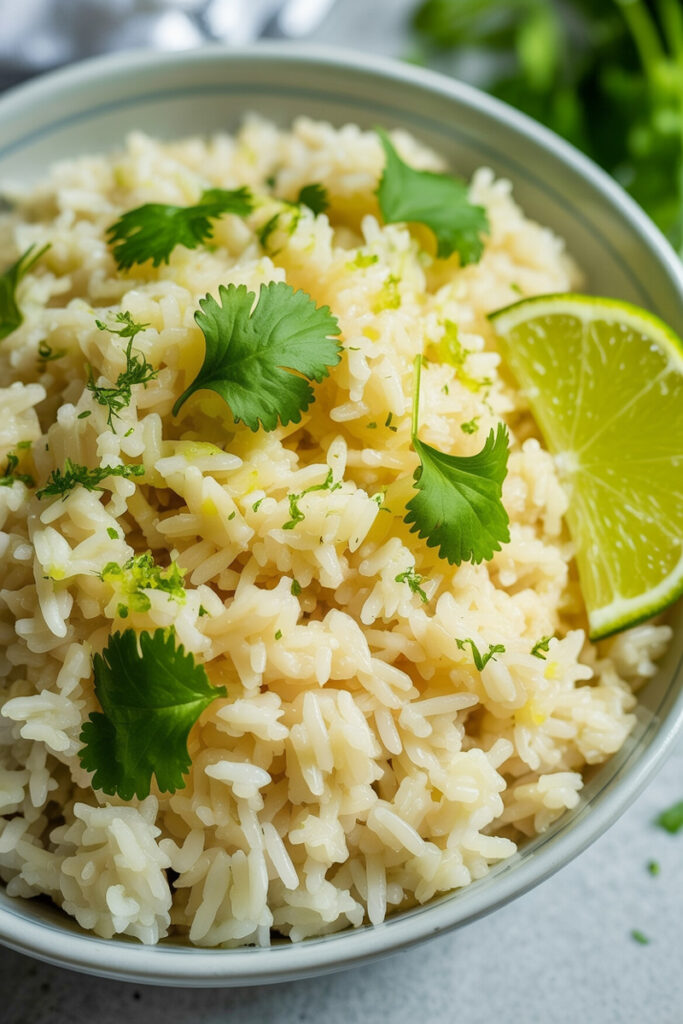 Rice Cooker Cilantro Lime Rice