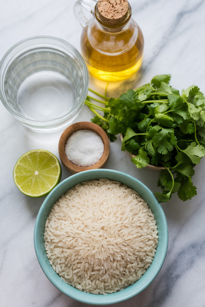 Cilantro Lime Rice Ingredients