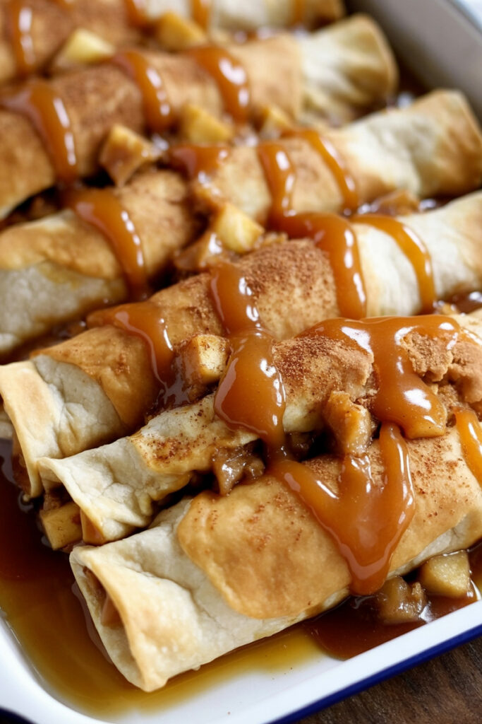 Serve Apple Pie Enchiladas