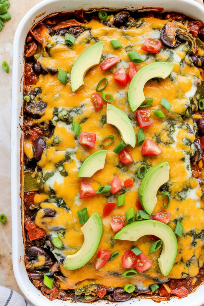 Serve Chicken Burrito Casserole