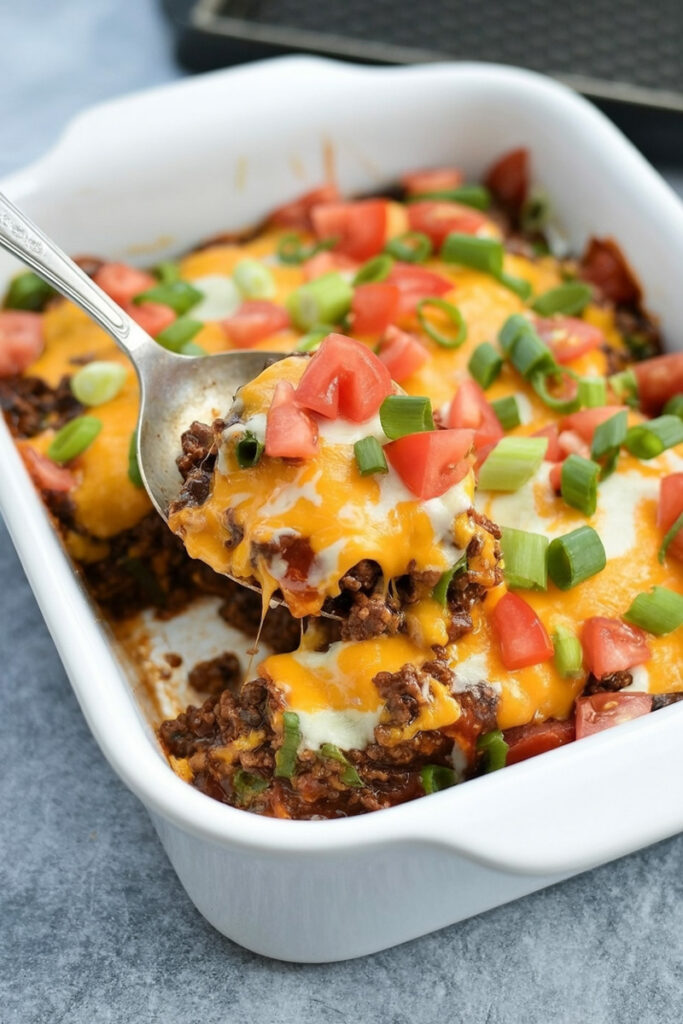Serve Keto Taco Casserole