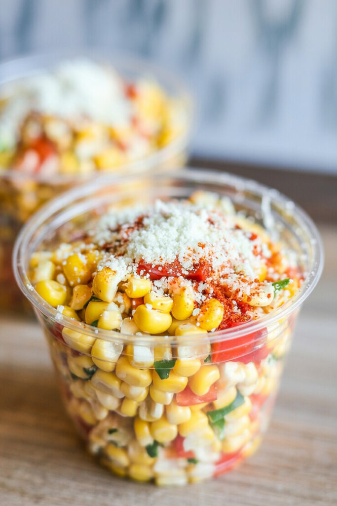 Serve Mexican Corn in a Cup