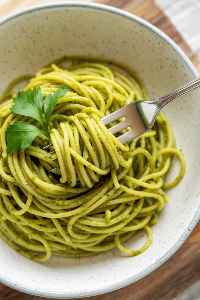 Serve Mexican Green Spaghetti