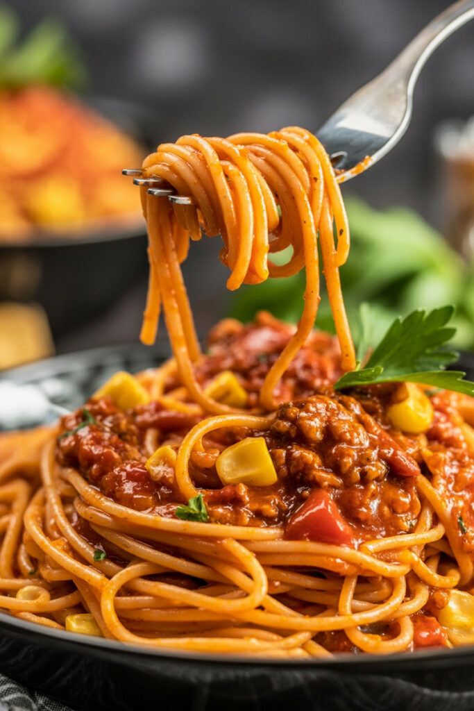 Serve Mexican Spaghetti