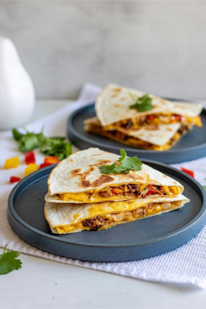 Serve Philly Cheese Steak Quesadillas