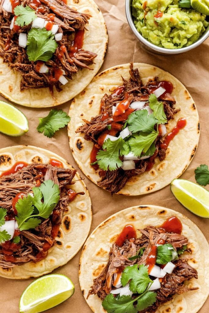 Serving Chuck Roast Tacos