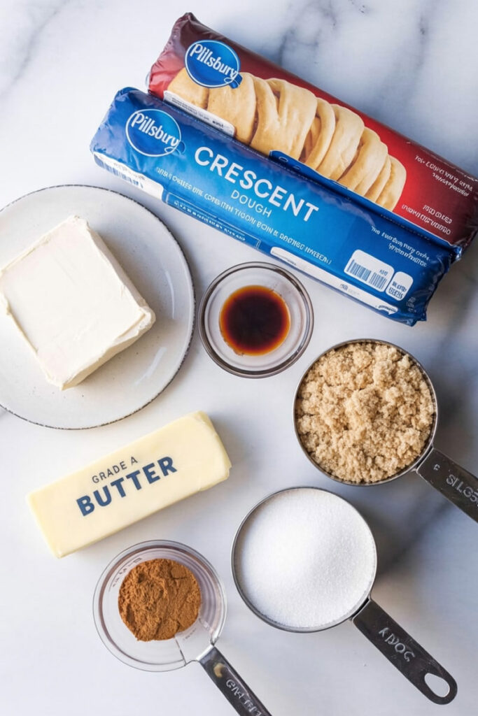 Sopapilla Cheesecake Bar Ingredients