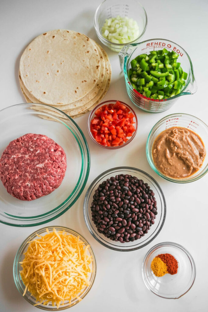 Taco Lasagna Ingrediients