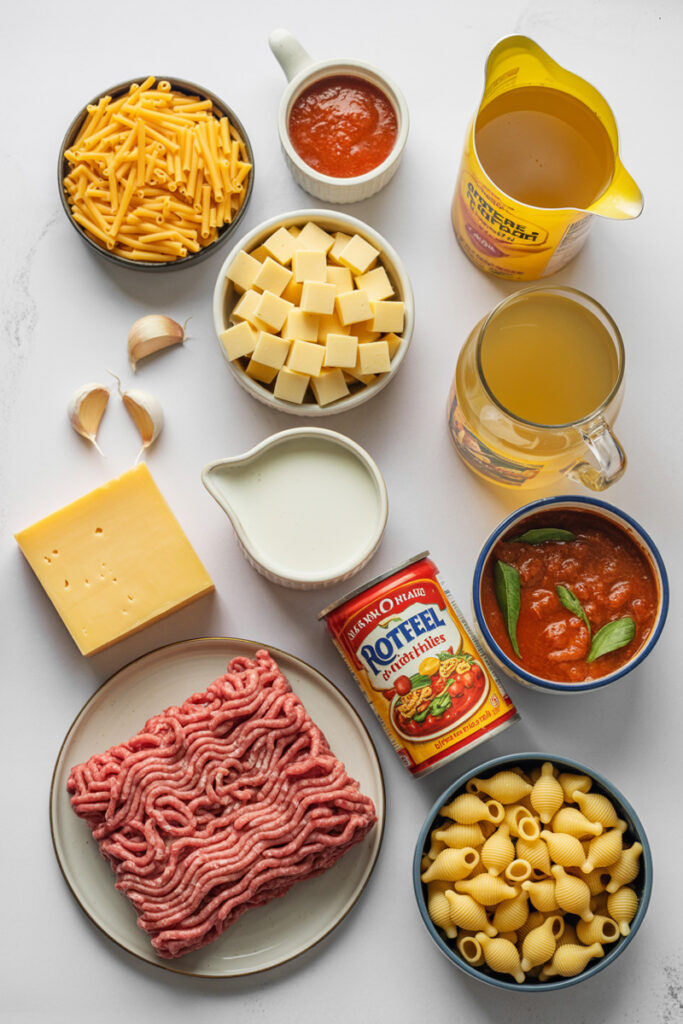 Taco Pasta Ingredients